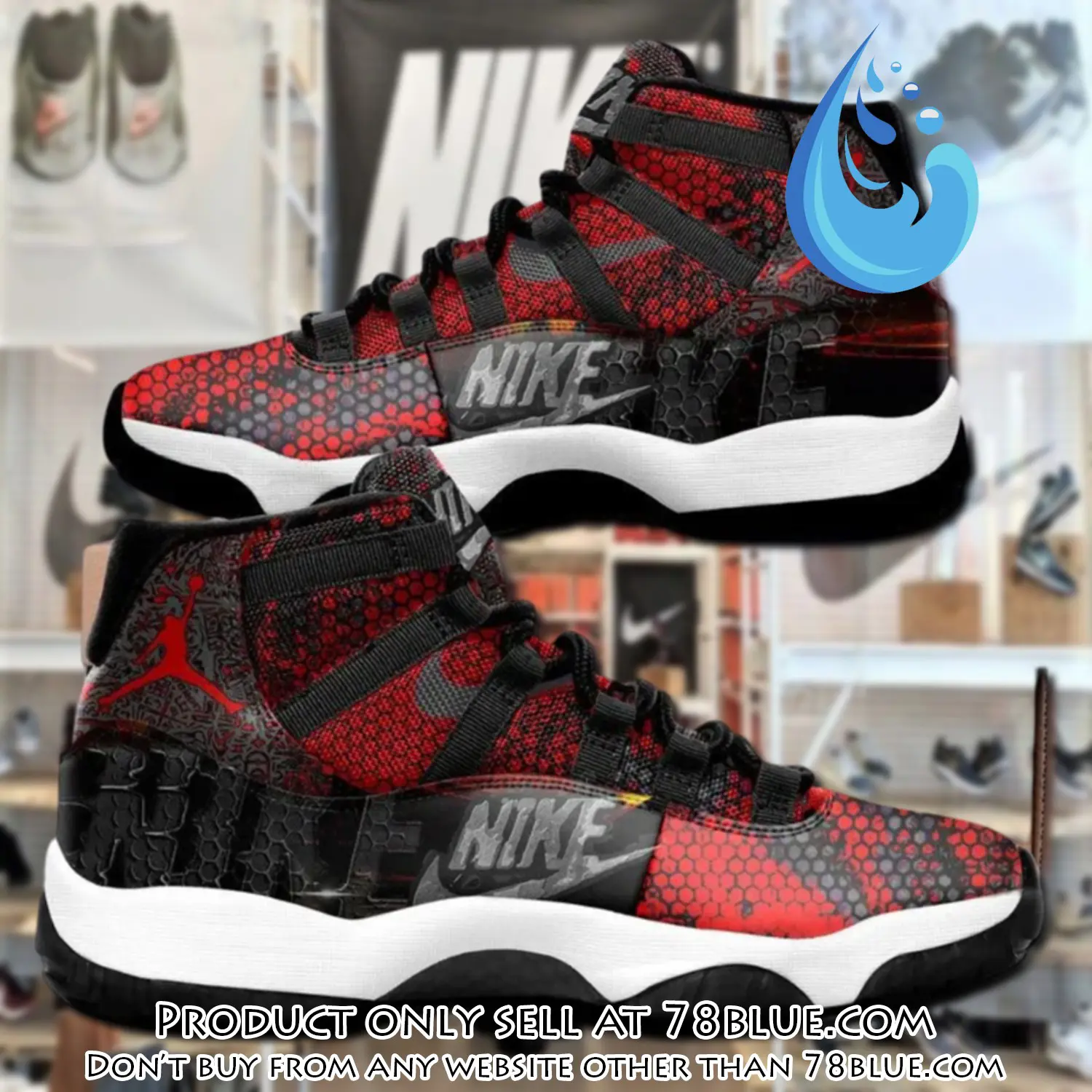 Nike red air jordan 11 sneakers shoes hot  for men women 78b5148427